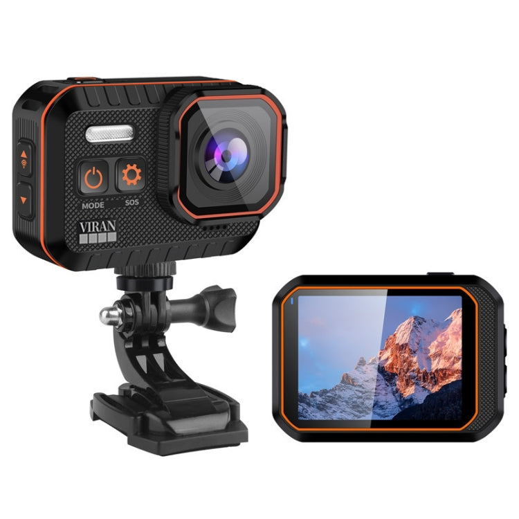 SC002-12 4K Outdoor Sports Camera WiFi Diving Waterproof Mini Camera, Black