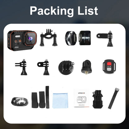 SC002-12 4K Outdoor Sports Camera WiFi Diving Waterproof Mini Camera, Black