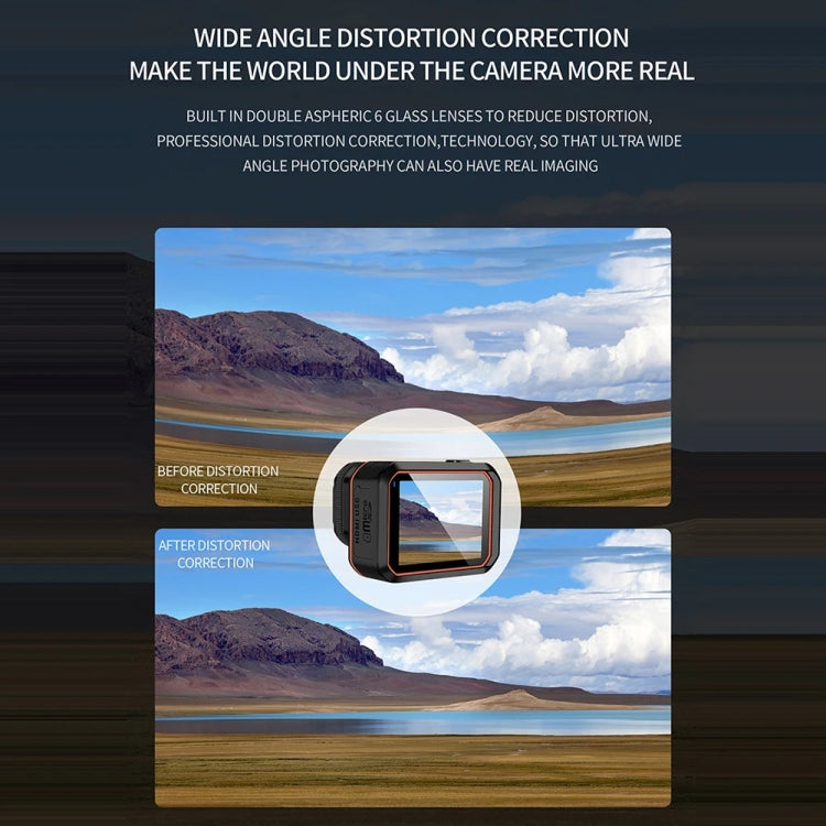 SC002-12 4K Outdoor Sports Camera WiFi Diving Waterproof Mini Camera, Black