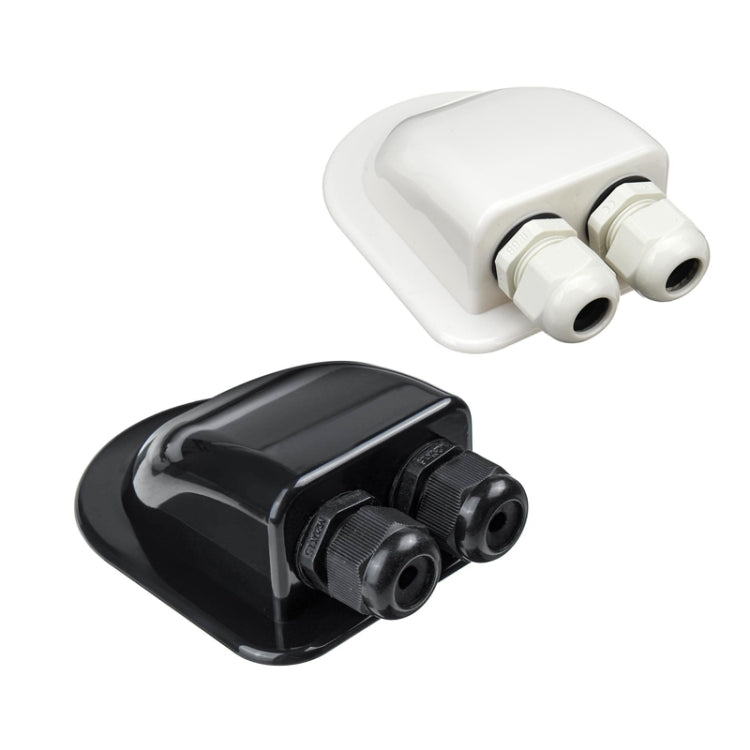 Solar Photovoltaic Plastic Bracket ABS Photovoltaic Car Roof Waterproof Junction Box, White, Black