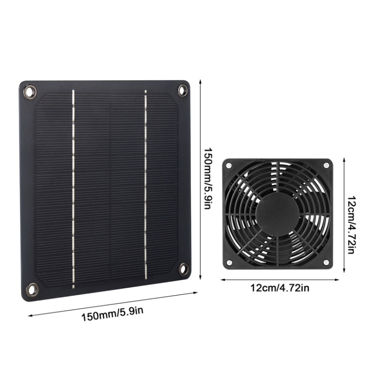 3W High Speed and Long Life Outdoor Solar Pet Exhaust Fan, 3W