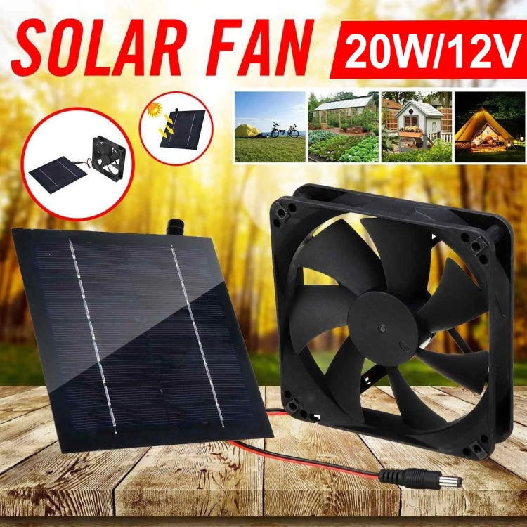 20W Solar Mini Fan Bathroom Kitchen Solar Exhaust Fan, Al-043 20W