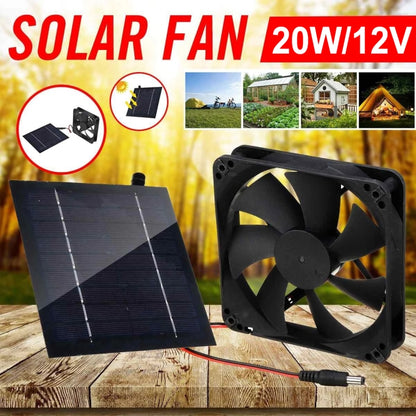 20W Solar Mini Fan Bathroom Kitchen Solar Exhaust Fan, Al-043 20W