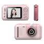 2.4 Inch Children HD Reversible Photo SLR Camera, Pink, Yellow Blue, Pink With Bracket, Yellow Blue With Bracket, Pink + 8G Memory Card + Card Reader, Pink + 16G Memory Card + Card Reader, Pink + 32G Memory Card + Card Reader���������������������������...