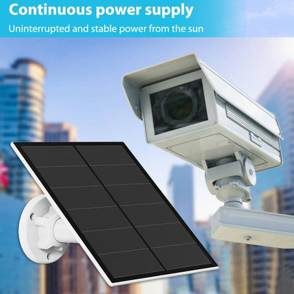 5W Monocrystalline Silicon Outdoor Camera Solar Panel Support USB&Type-C/USB-C Interface