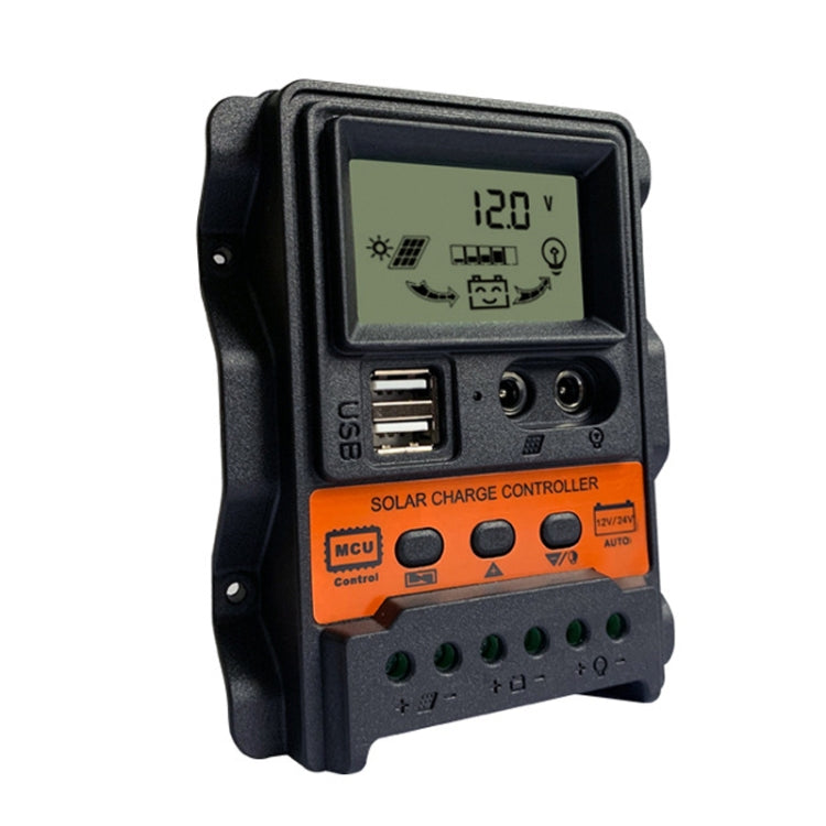 Dual DC Current Display 12V24V Solar Controller LCD PWM Photovoltaic Power Generation Controller, K1688 10A, K1688 20A, K1688 30A