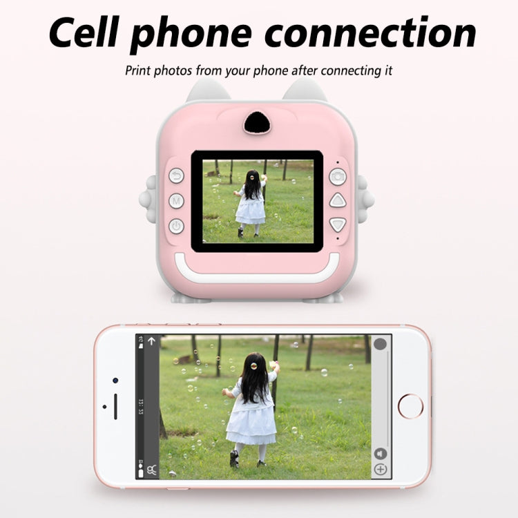 Children Instant Camera Mini Thermal HD Printer Video Photo Digital Camera, Standard  Blue, Standard Pink, 16G  Pink, 16G Blue, 32G  Pink, 32G Blue
