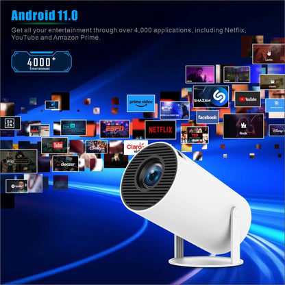 HY300 PRO Smart Projector Android 11.0 System 160 Lumen Portable Projector, EU Plug, US Plug, UK Plug, AU Plug