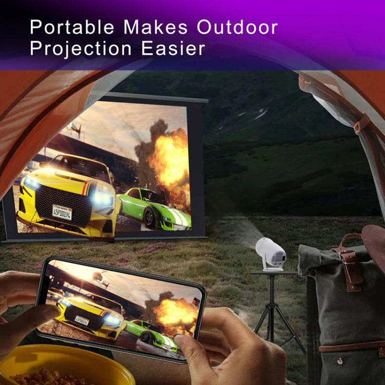 HY400 Android 12.0 System Intelligent Projector Portable Family Projector, US Plug, EU Plug, UK Plug, AU Plug