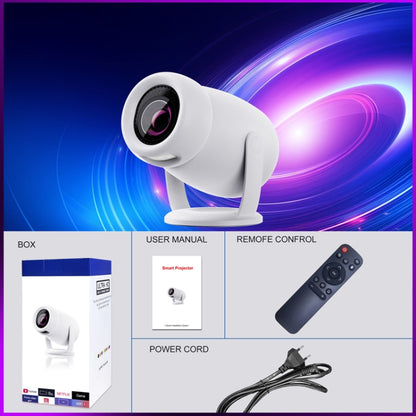 HY400 Android 12.0 System Intelligent Projector Portable Family Projector, US Plug, EU Plug, UK Plug, AU Plug