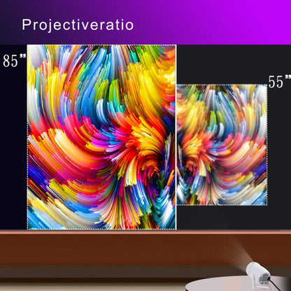 HY400 Android 12.0 System Intelligent Projector Portable Family Projector, US Plug, EU Plug, UK Plug, AU Plug