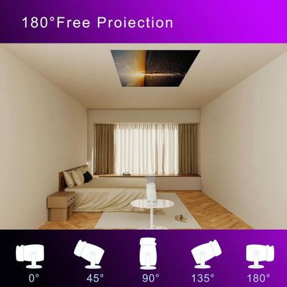 HY400 Android 12.0 System Intelligent Projector Portable Family Projector, US Plug, EU Plug, UK Plug, AU Plug