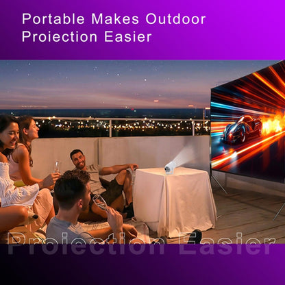 HY400 Android 12.0 System Intelligent Projector Portable Family Projector, US Plug, EU Plug, UK Plug, AU Plug
