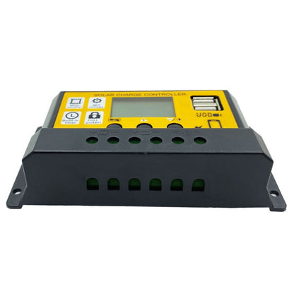 12V/24V Simple Solar Controller Light Time Control Solar Panel Regulator Controller With USB, 10A, 20A, 30A