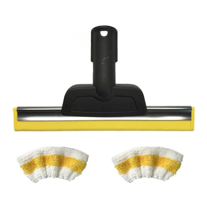 For Karcher SC2 / SC3 / SC4 / SC5 / CTK10 / CTK20 Steam Cleaner Glass Mirror Cleaning Nozzle Wiper Accessories 2.863-025.0, 1 Scraper+2 Covers, 1 Scraper+2 Covers+4 Brushes, Single Scraper