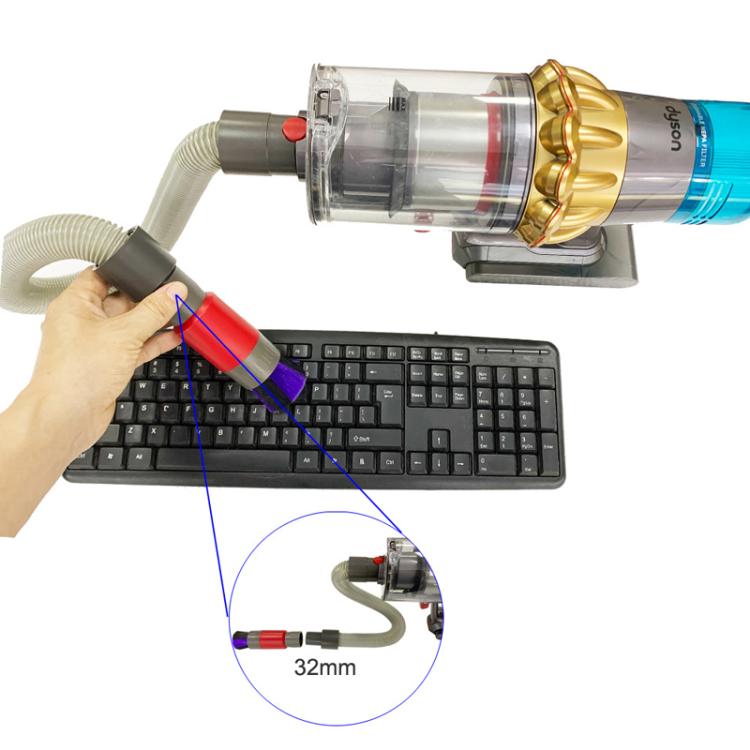 Vacuum Cleaner Dusting Streak Free Soft Brush Replacement Accessory Set, 32mm Soft Brush, 32mm Soft Brush+Connector For Dyson V8, 32mm Soft Brush+DC Connector, 32mm Soft Brush+35mm Connector, 32mm Soft Brush+Connector For Shark