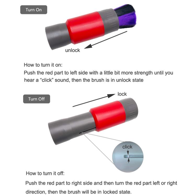 Vacuum Cleaner Dusting Streak Free Soft Brush Replacement Accessory Set, 32mm Soft Brush, 32mm Soft Brush+Connector For Dyson V8, 32mm Soft Brush+DC Connector, 32mm Soft Brush+35mm Connector, 32mm Soft Brush+Connector For Shark
