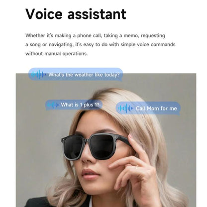 V1 Pro Smart Glasses Support Bluetooth Calling/Music Control/Camera Remote/Voice Assistant, 2×150mAh Battery For Work & Travel, V1 Pro