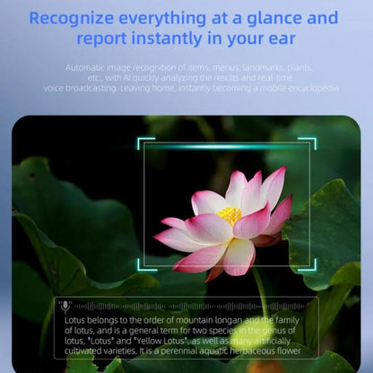 V03-T5 Smart Glasses with 8MP Camera & AI Live Translation 1080P Video Recording