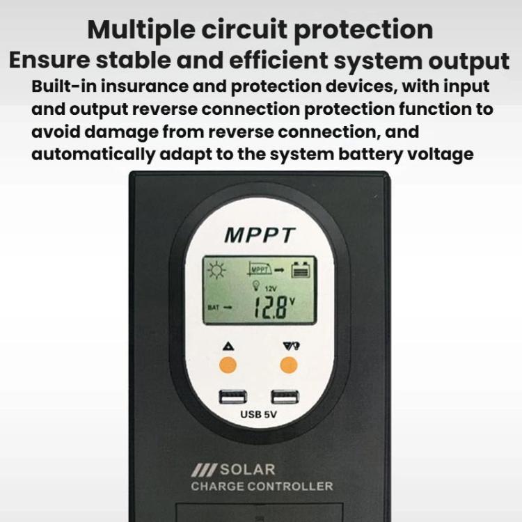 MPPT Solar Controller With Automatic 12V/24V Recognition, SKA-10A, SKA-20A, SKA-30A, SKA-40A, SKA-50A, SKA-60A
