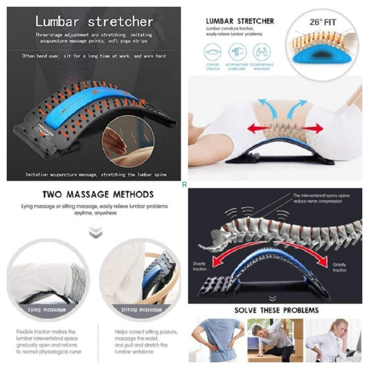 Lumbar Support Back Massager Stretcher