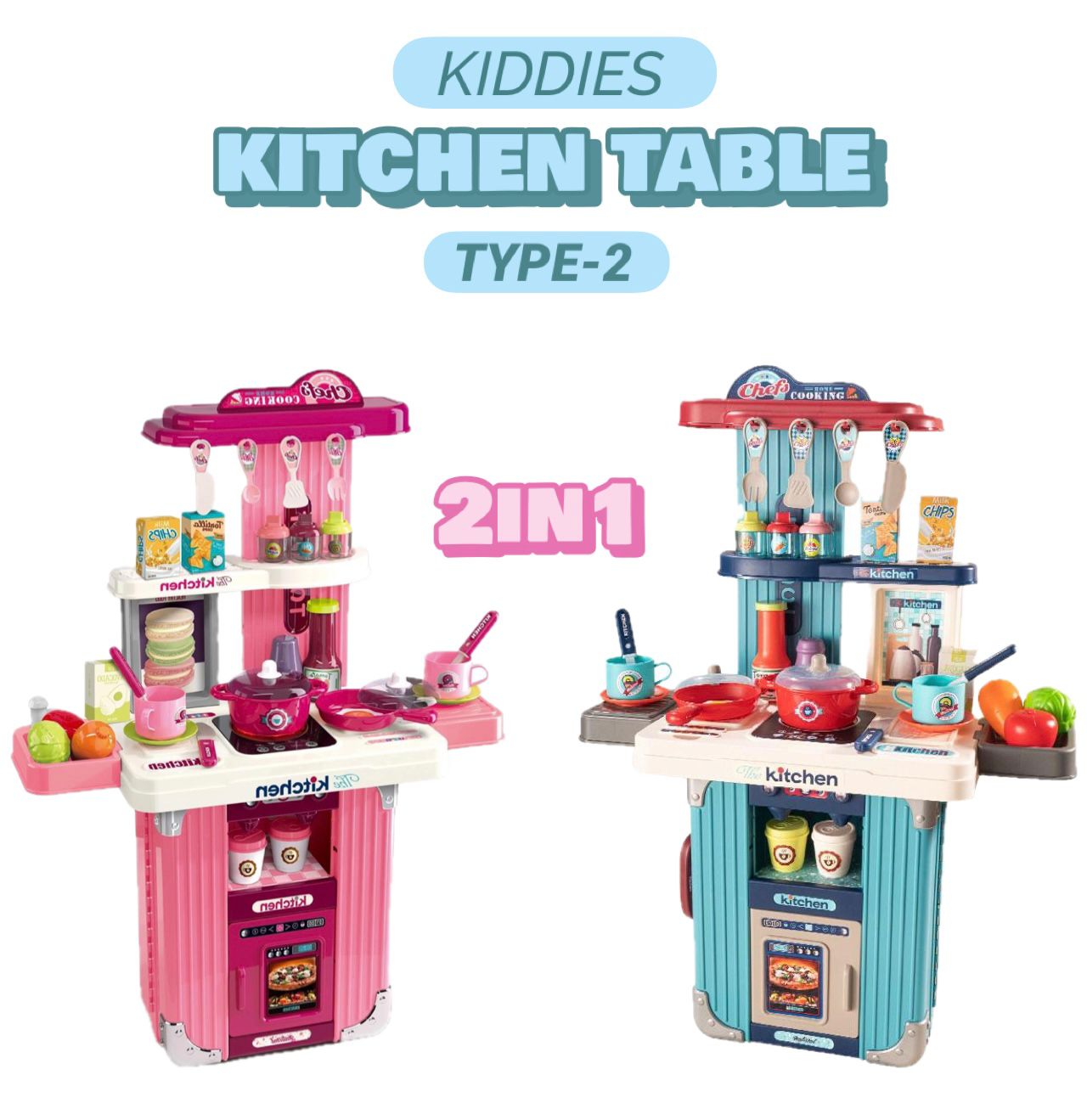 Kiddies 2in1 Kitchen Table